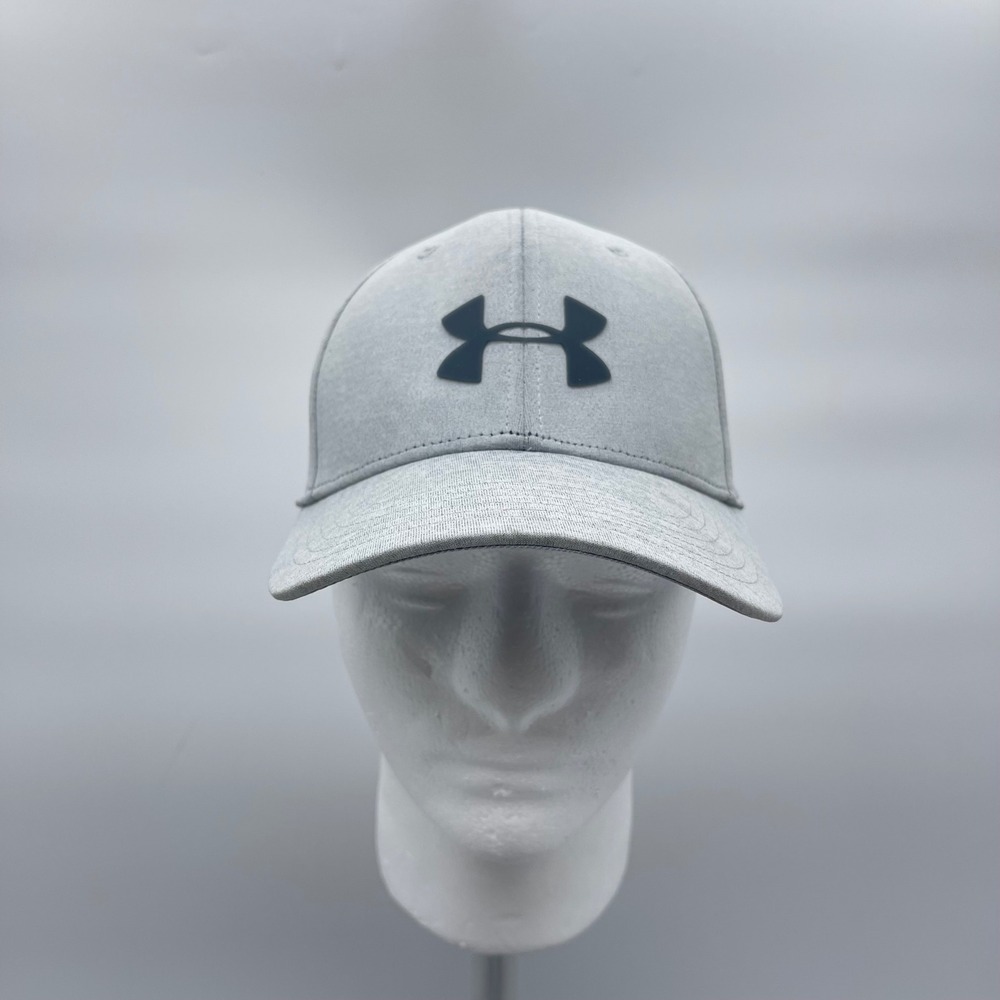 Under Armour UA Pro Fit Mens S/M Gray Stretch Fit Baseball Cap Athletic Hat
